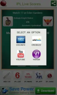 IPL 6 Live Scores Screen Shot 2