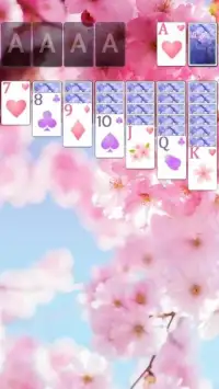 Solitaire Pink Blossom Theme Screen Shot 8