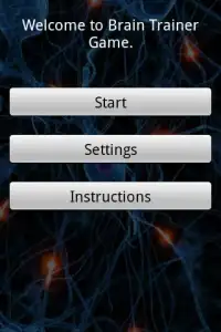 Brain Trainer Game Screen Shot 0