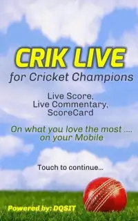 CRIK LIVE - Live Cricket Screen Shot 7