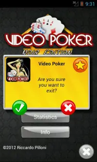 Video Poker - Black Edition Screen Shot 1