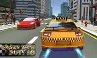 Crazy taxi driver simulator Screen Shot 0