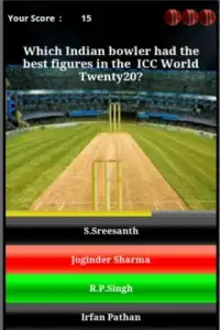 T20 Cricket Quiz Screen Shot 2