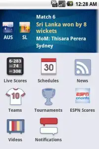 iCricket Cricket Scores &amp; Info Screen Shot 1