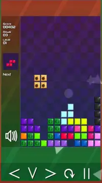 Tetris Game Screen Shot 1