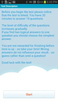 IQ Test Pro. Screen Shot 1