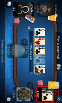 Poker KinG Blue-Texas Holdem Screen Shot 1