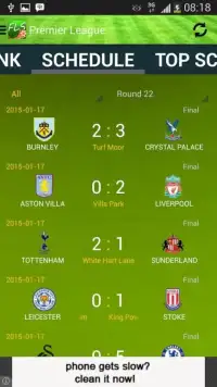 Football Live Scores Screen Shot 3