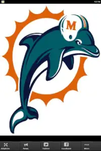 Miami Dolphins App Screen Shot 0
