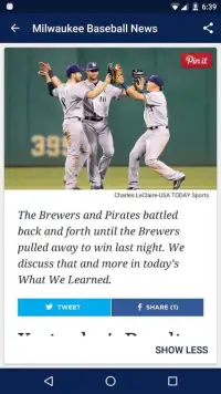 Milwaukee Baseball News Screen Shot 9