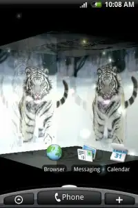 Tiger White 3D Screen Shot 1