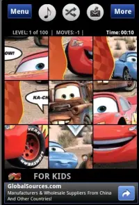 Cars Cartoon Puzzles for kids Screen Shot 1