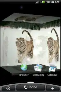 Tiger White 3D Screen Shot 0