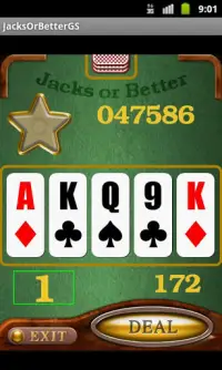 Jacks or Better Video Poker Screen Shot 0