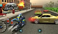 Fast Moto Crazy Racing Screen Shot 0