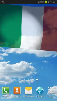 Italy Flag Live Wallpaper Screen Shot 0
