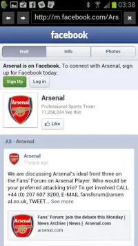 Fc Arsenal News. Screen Shot 0