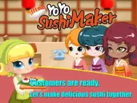 YoYo SuShi Shop-Cooking Game Screen Shot 1