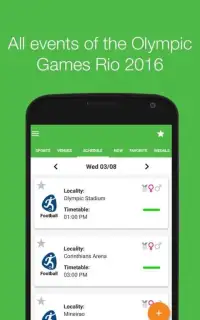 Schedule and Medal of Rio 2016 Screen Shot 4