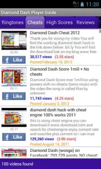 Diamond Dash Player Guide Screen Shot 0