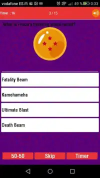 Trivia Quiz Pro: Dragon Ball Z Screen Shot 2