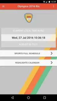Rio 2016 Olympics Schedule Screen Shot 5