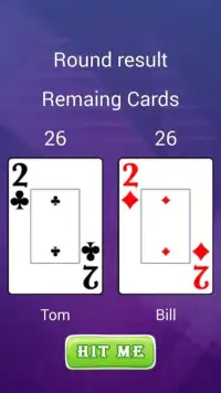 2 Player Card Game Screen Shot 1