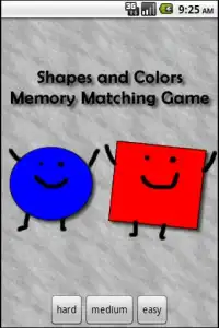 Shapes & Colors Memory Game Screen Shot 3