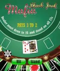 Mafia Black Jack Screen Shot 2