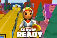 Subway Train Race Run 3D Screen Shot 0