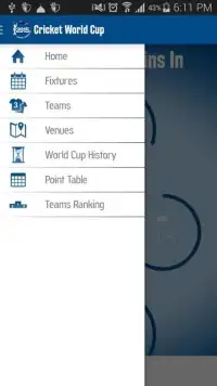 Cricket World Cup Fixtures Screen Shot 4