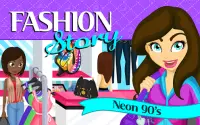 Fashion Story: Neon 90's Screen Shot 2