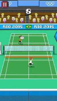 Tap Badminton Rio 2016 Screen Shot 1