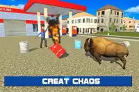 Angry Bison Attack in City 3D Screen Shot 4
