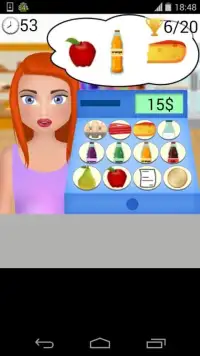 Grocery Shopping Cashier game Screen Shot 1