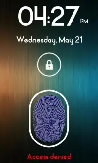 Fingerprint Lock Screen Plus Screen Shot 0