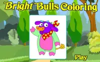 Coloring Game-Bright Bulls Screen Shot 4
