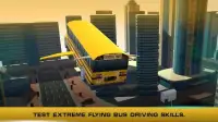 Flying School Bus Driving 3D Screen Shot 4