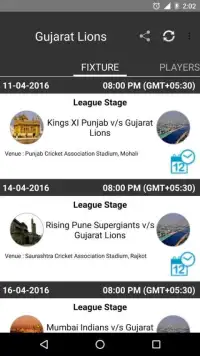 Live IPL 2016 Update, Schedule Screen Shot 3
