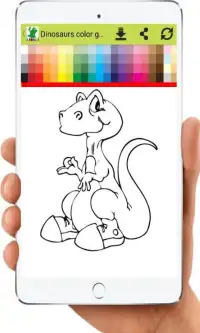 Dinosaurs color game for baby Screen Shot 1