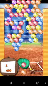 bisbol bubble shooter Screen Shot 1