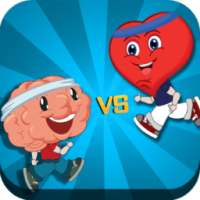 Mr.Brain vs Mr.Heart