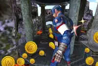 Captain Super Soldier Hero Run Screen Shot 0
