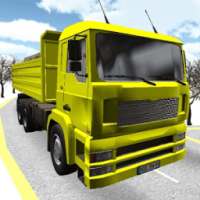 Snow Truck Wood Transporter 3D