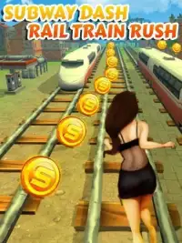 Subway Dash- Rail Train Rush Screen Shot 1