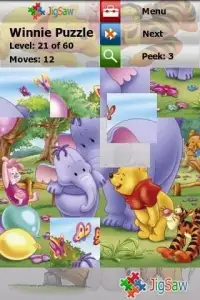 Winnie the Pooh Puzzle JigSaw Screen Shot 1