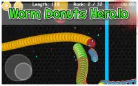 Worm Eats Donuts Hero- Snake Slither Hero Zone Screen Shot 1