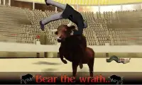 Bull Attack Run Simulation 3D Screen Shot 0