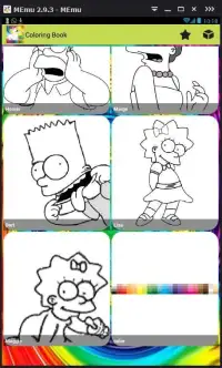 Coloring Game For The Simpsons Screen Shot 5