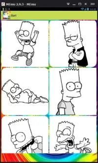 Coloring Game For The Simpsons Screen Shot 2